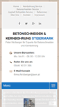 Mobile Screenshot of betonbohren-hirzberger.info