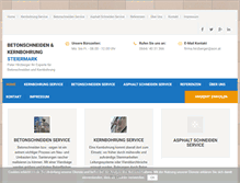 Tablet Screenshot of betonbohren-hirzberger.info